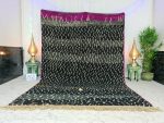 HAYNA- Berber Boujad Dotted Black Rug