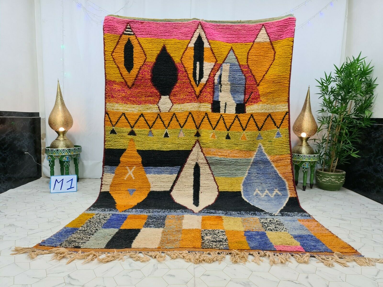 FAN - Handmade Artistic Boujad Rug