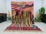 NIHAD- Handmade Moroccan Striped Boujad Rug