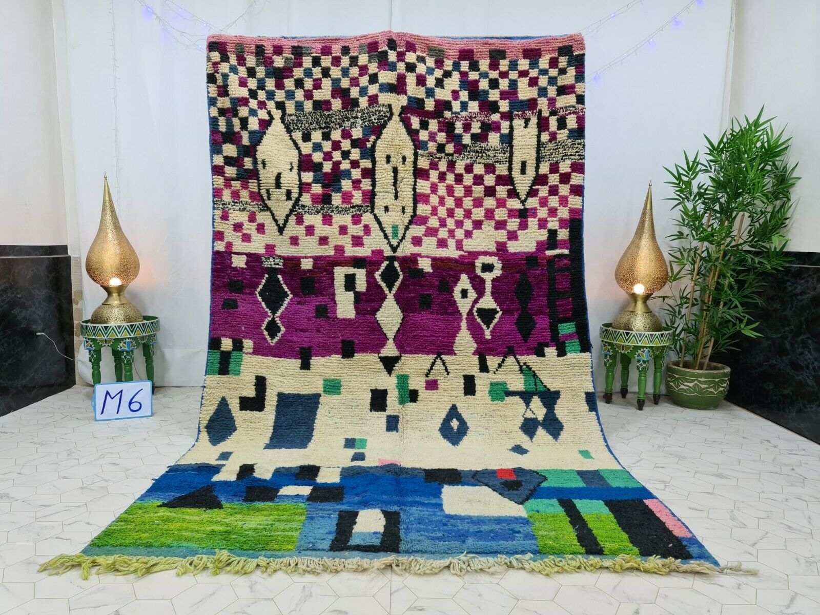 HAYL- Moroccan Artistic Boujad Rug