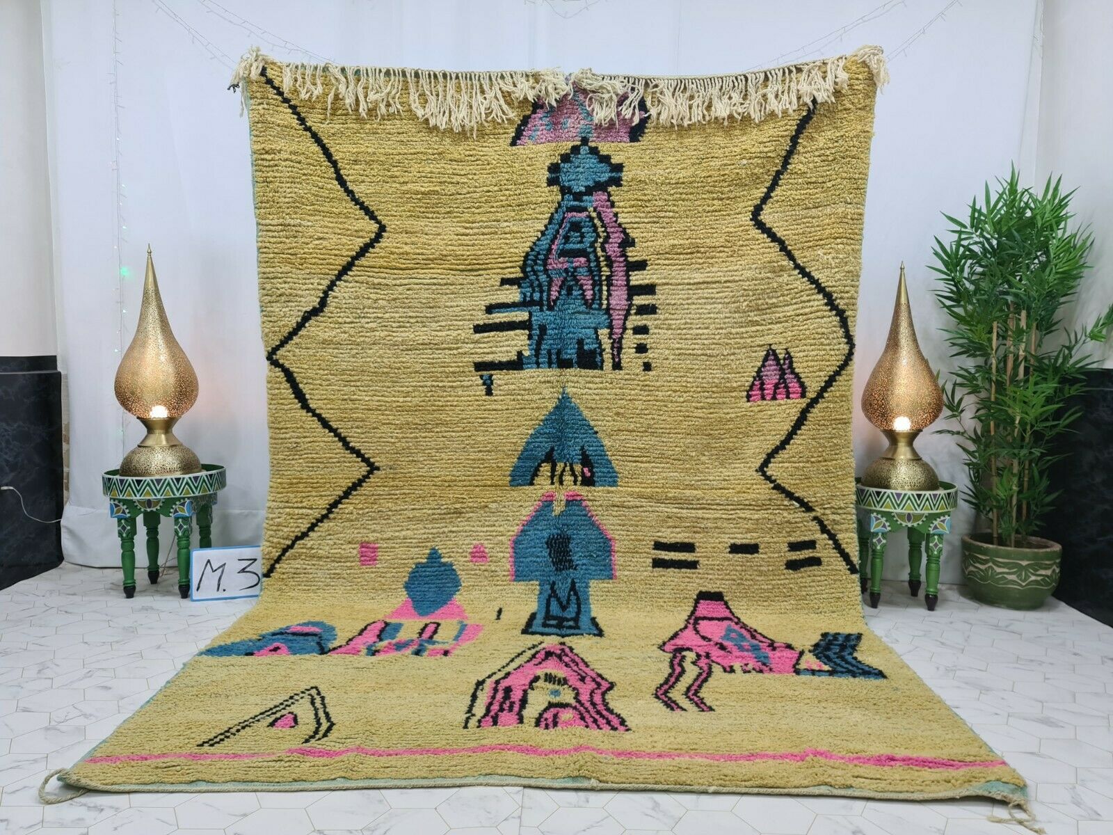 GRANDA- Moroccan Boujad Abstract Rug