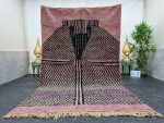 ATAR- Moroccan Purple Boujad Patchwork Rug