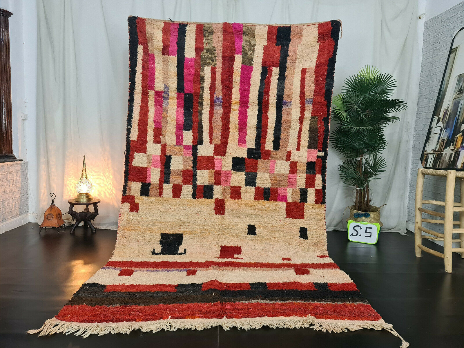 LINDA - Tribal Handmade Moroccan Red Rug