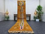 TIJIJT -Mustard Tribal Boujad Runner Rug