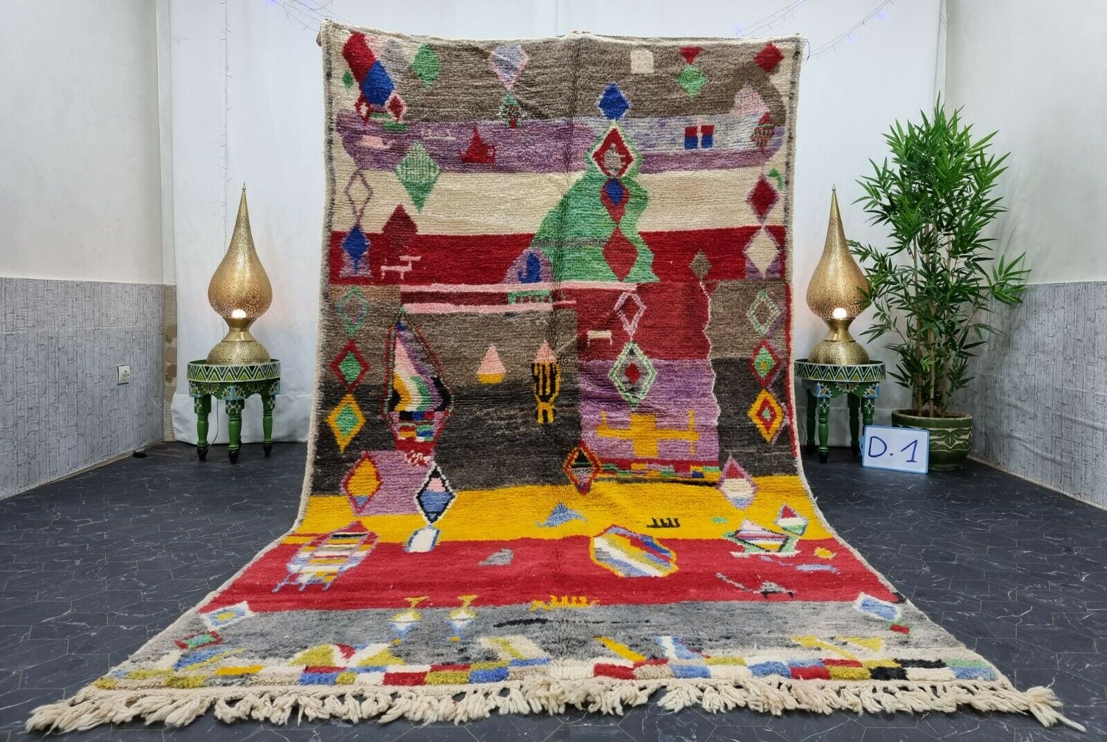 IJUKAK- Authentic Boho Boujaad Area Rug