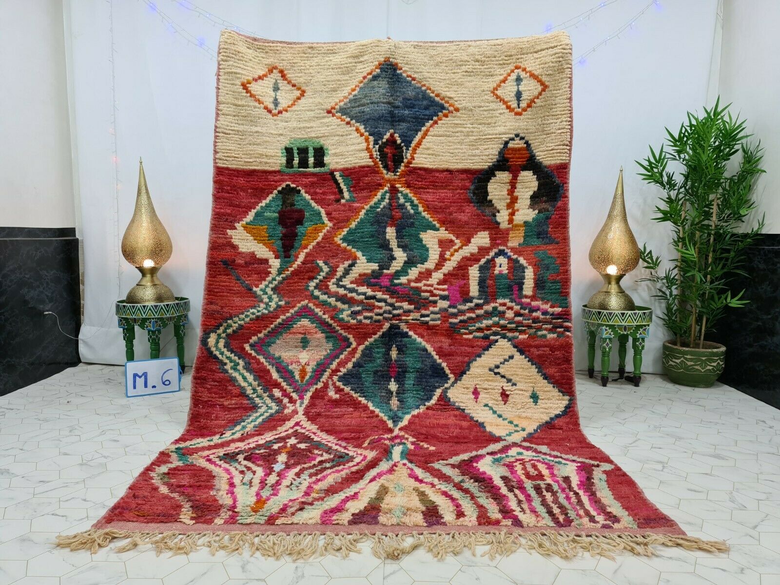 INAS - Patchwork Berber Boujaad Tribal Rug