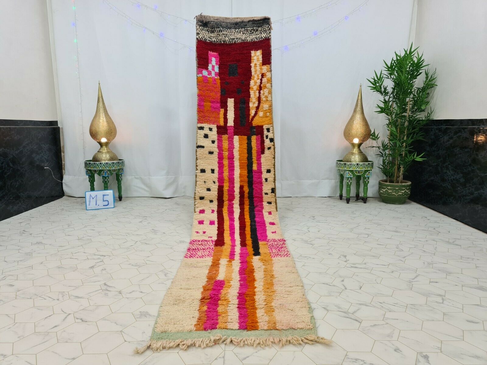 DORKAM - Boujad Abstract Handmade Runner