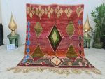 LUTFAN - Small Red Handmade Boujaad Rug