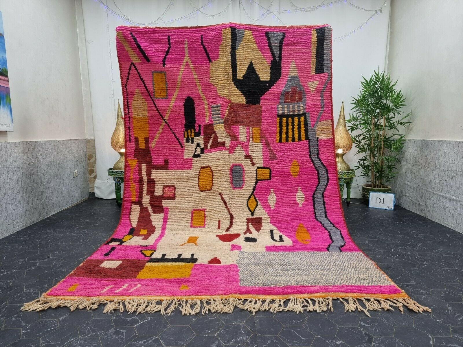 FIHAN - Tribal Berber Moroccan Pink Rug