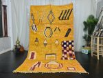 HADIG -Berber Symboles Yellow Boujaad Rug