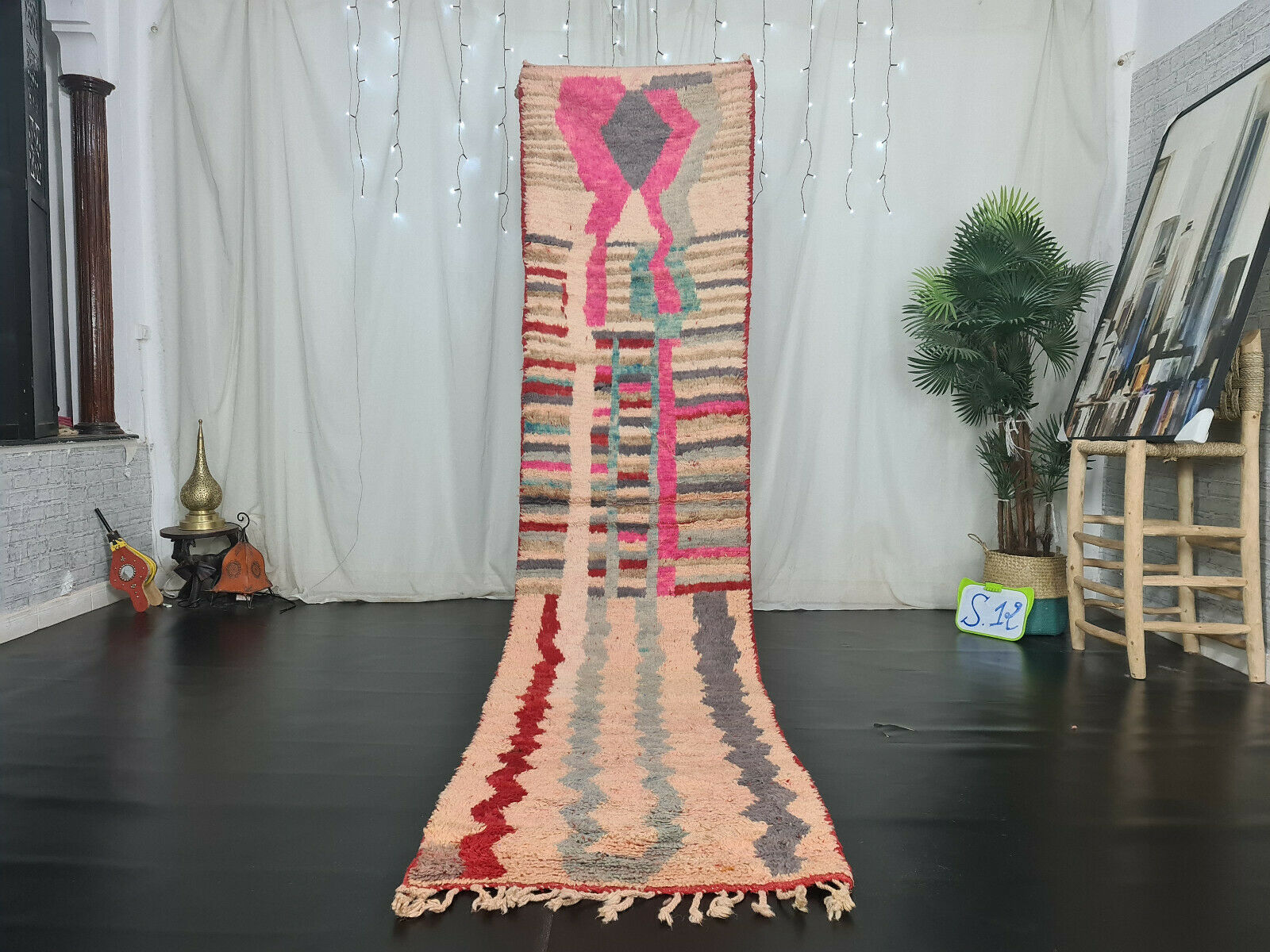 KWIN- Abstract Boujad Berber Wool Rug