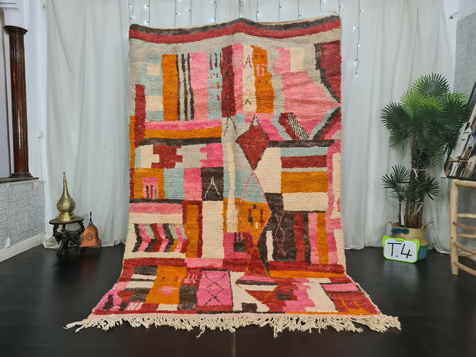 LOTFA -Multicolor Handmade Boujaad Rug