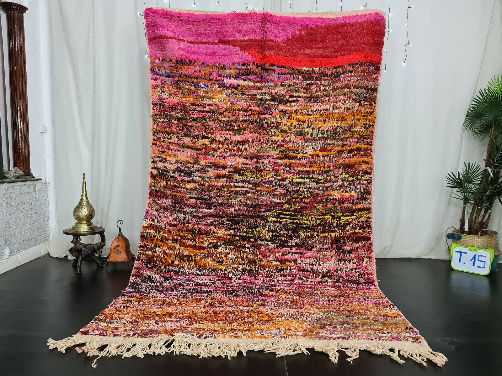 GINCH - Colorful Handmade Boujaad Wool Rug