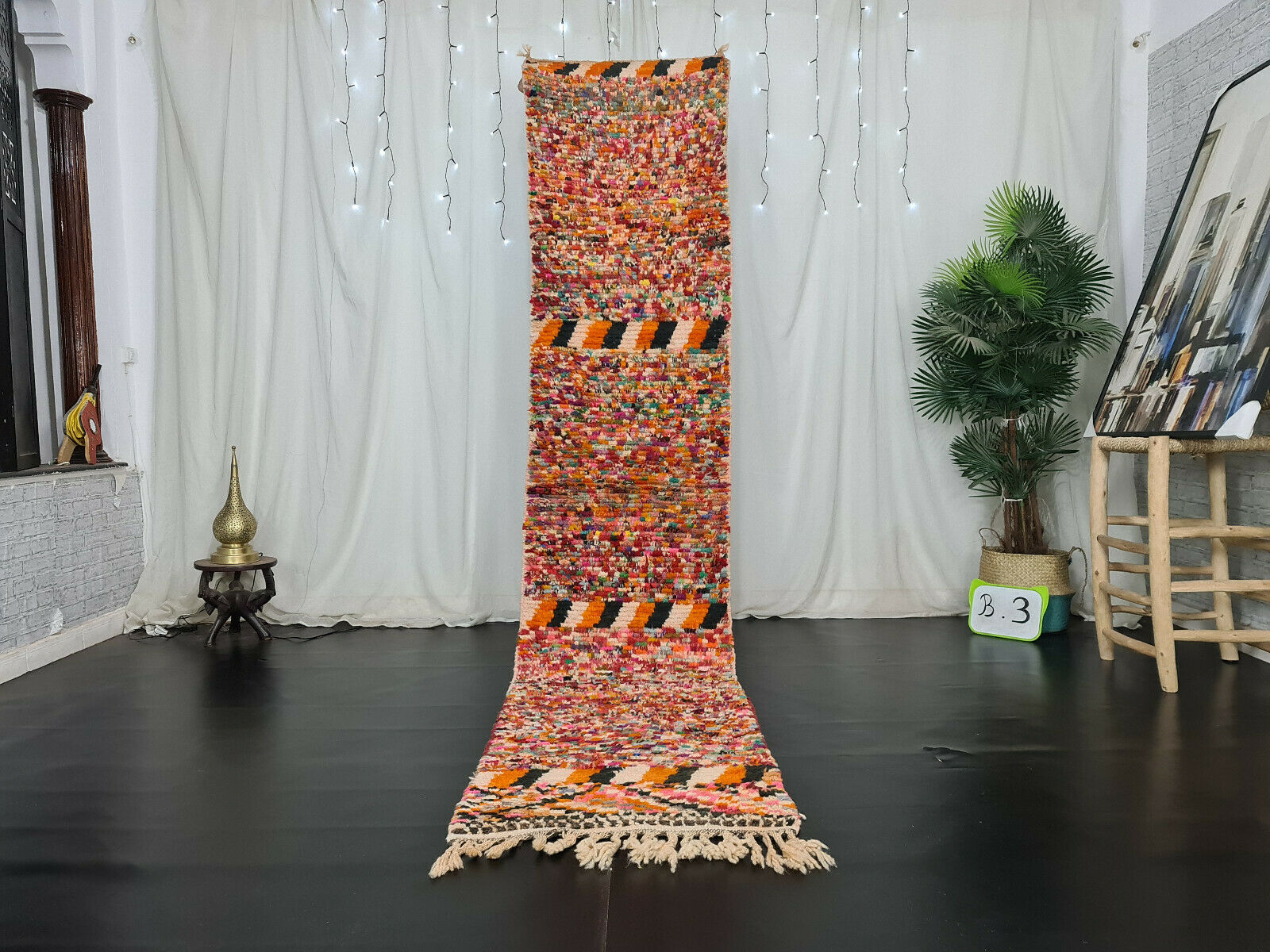 ANIR- Colorful Dotted Boujad Berber Rug