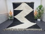 LUCY- Abstract Moroccan Zanafi Black Rug