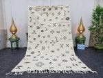 CHIHAD- White Handmade Kilim Zanafi Rug