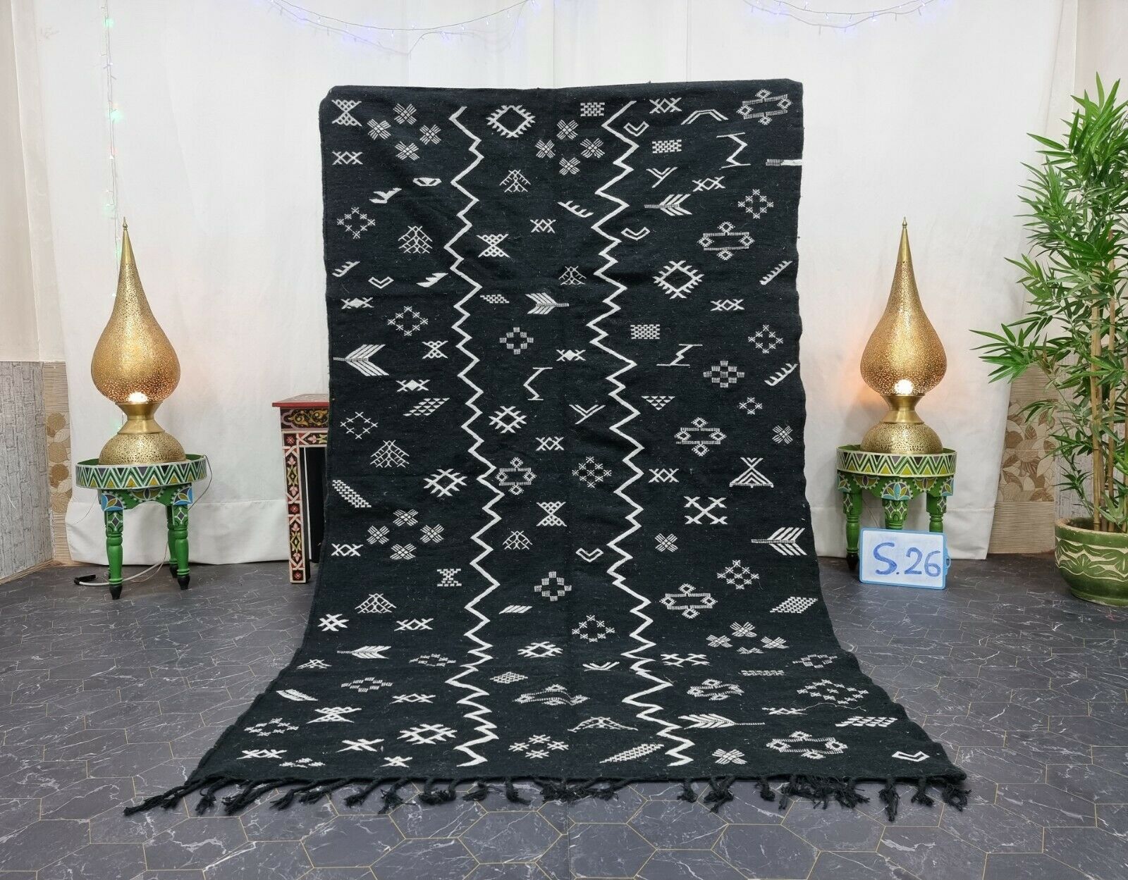 HANIM- Moroccan Tribal Kilim Zanafi Rug