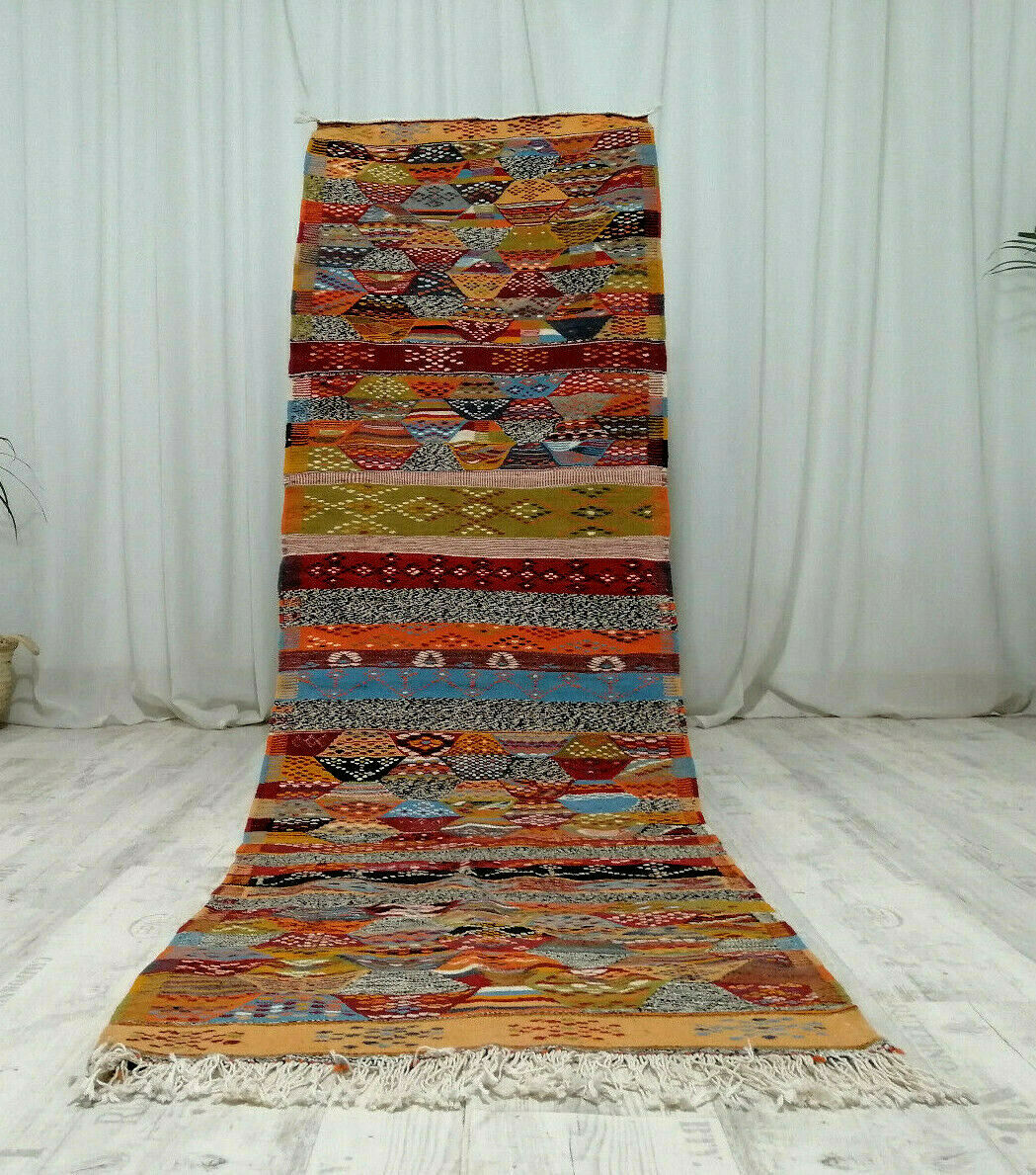 PARLAK- Berber Kilim Zanafi Geometric Rug