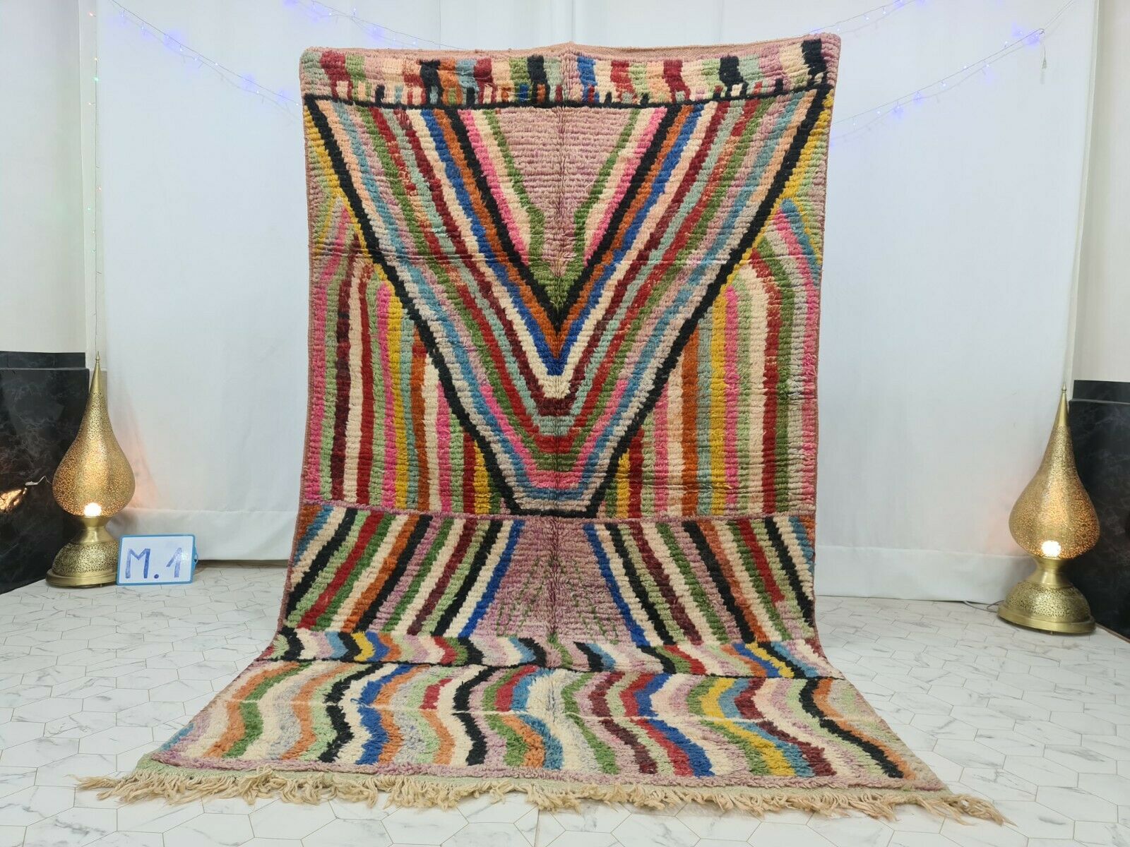 SAKIA - Colorful Vibrant Berber Boujaad Rug