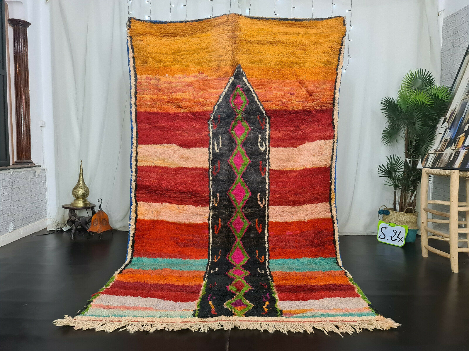 MANAR -Multicolor Moroccan Boujaad Rug