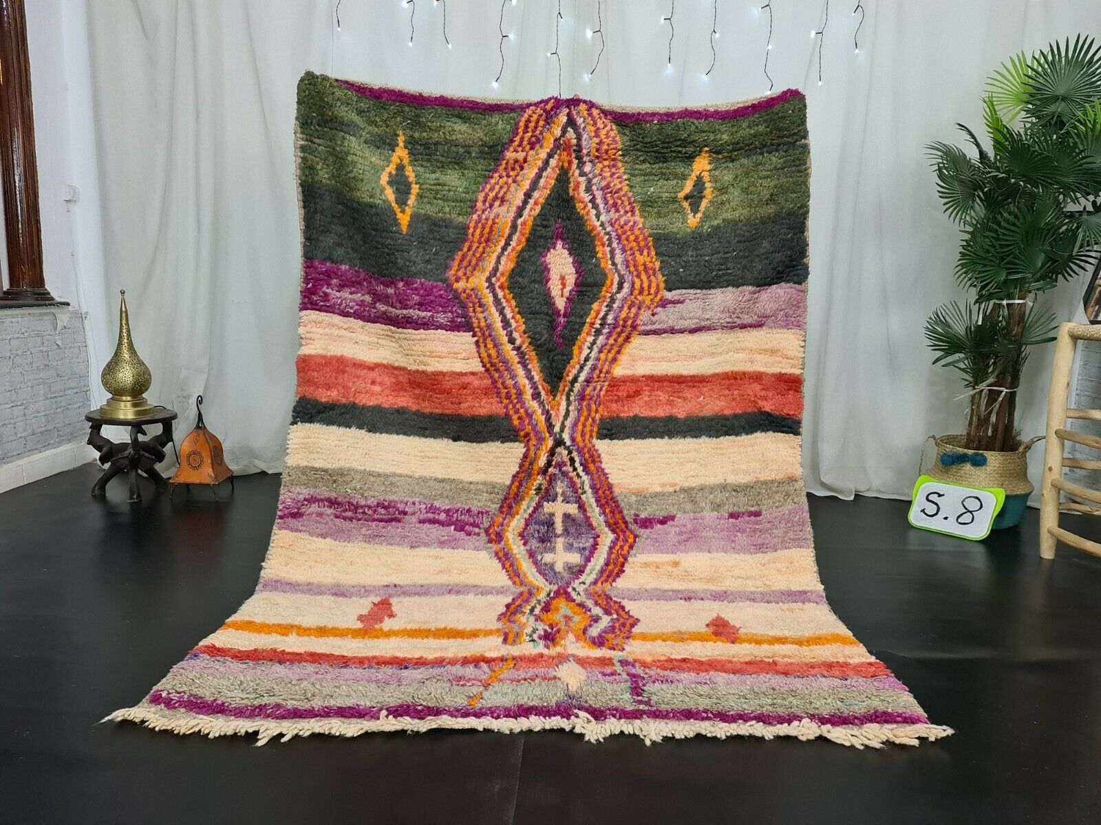 RKIA- Small Berber Handmade Boujaad Rug