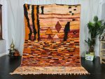 TAYK - Tribal Orange Small Moroccan Rug