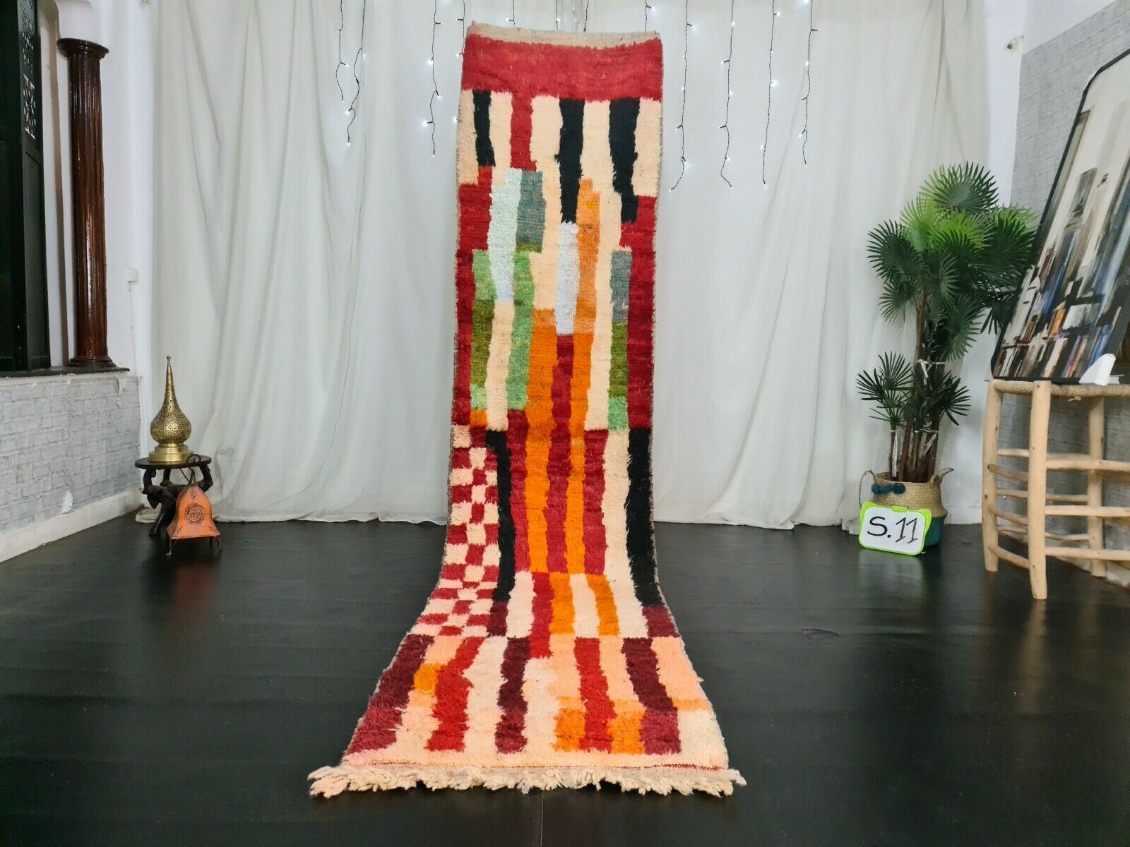 BURAY - Colorful Boujaad Berber Runner Rug