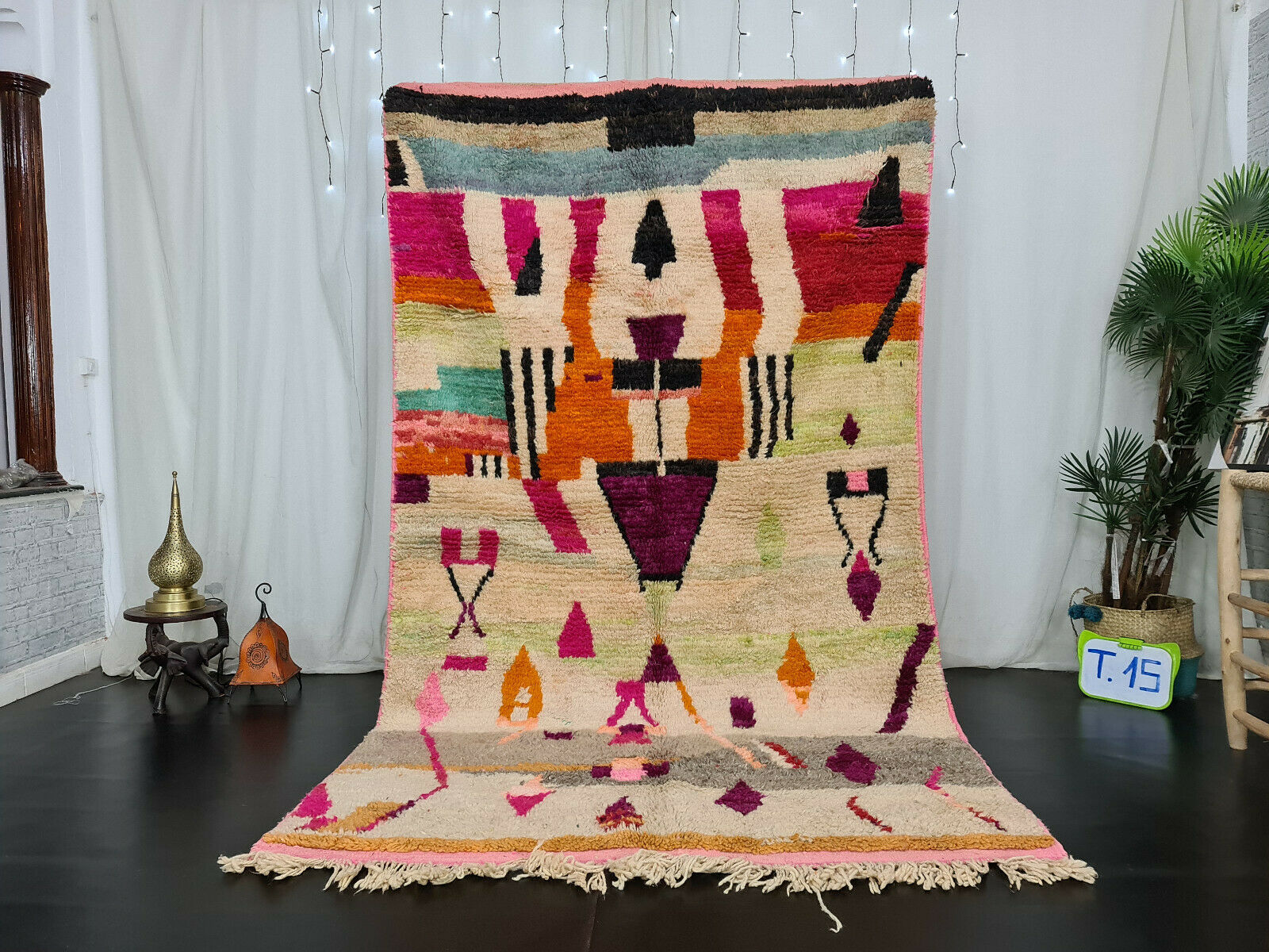 KIZIM - Abstract Handmade Moroccan Boujaad Rug