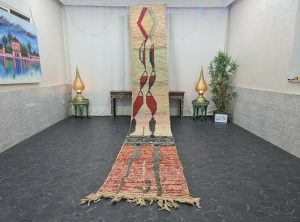 JOSHWA- Long Abstract Boho Wool Runner