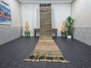 GARTH- Striped Berber Wool Runner Rug