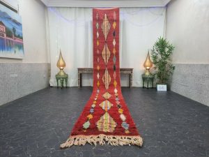 ROBEN - Red Handmade Wool Runner Rug