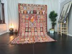 YIJAL- Purple Floral Vintage Handmade Tribe Rug