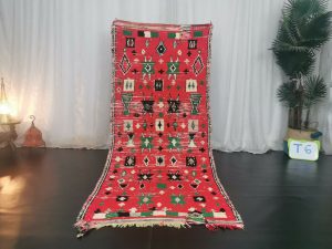 FILIZ- Berber Symboles Vintage Moroccan Small Rug