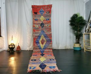 SLAYM- Vintage Faded Red Boujaad Moroccan Rug