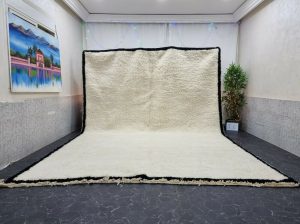 WIDAD- White Beni Ourain Rug Solid White Rug