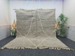 SLEYA-  Tribal Grey Moroccan Beni Ourain Rug