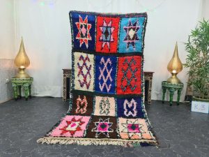 LIMANA-  Small Geometric Vintage Moroccan Berber Rug