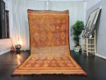 YARGI- Vintage Orange Geometric Tribal Rug