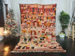 MIYAD- Abstract Red Orange Vintage Moroccan Rug