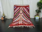 GORJA- Mini Red Vintage Berber Checkered Carpet