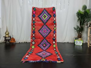 BIRNAD- Geometric Red Vintage Berber Runner