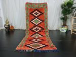 REAL - Tribal Moroccan Berber Red Vintage Rug