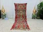 LANA- Red Moroccan Tribal Geometric Vintage Runner