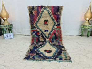 NILAY- Pink Tribal Small Geometric Vintage Rug