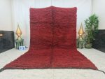 JUDITH- Large Solid Red Tribal Moroccan Rug