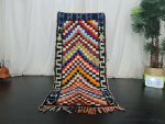 HURIA - Checkered Colorful Berber Moroccan Rug