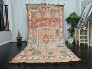 HUDA - Large Vintage Berber Floral Moroccan Rug