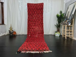 IDAR- Authentic Berber Red Vintage Runner Rug