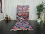 LEAZER- Small Tribal Moroccan Berber Vintage Rug
