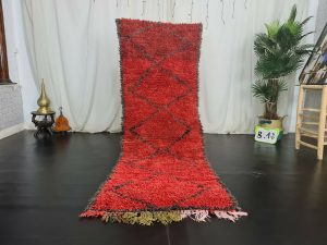 RIGAM- Handmade Tribal Moroccan Berber Red Vintage Rug